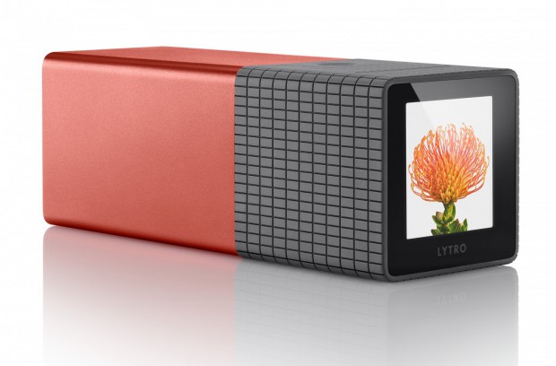 Lytro - auf der Rückseite sitzt ein kleiner Touchscreen. (Bild: Hersteller)